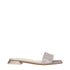 3Juin Beige Satin Slippers Sandals